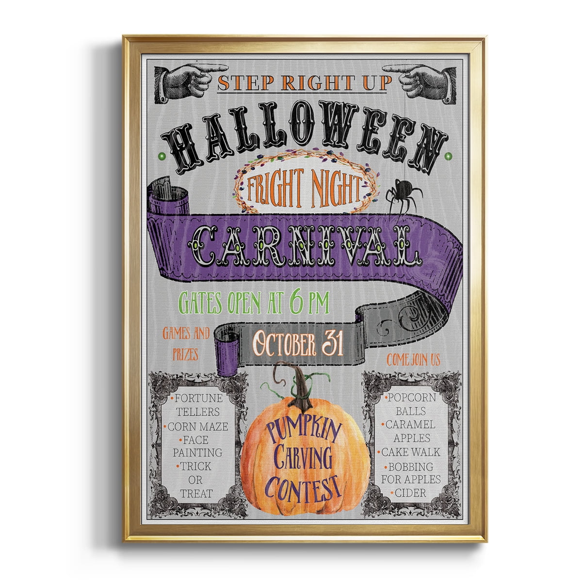 Carnival Sign Premium Classic Framed Print - Ready to Hang