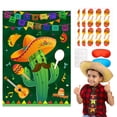 thumbnail image 1 of Pin The Maracas on The Cactus Mexican Games, 7 pcs Mexican Party Pin Game Set - Mexican Fiesta Party Games Poster Blindfold Maracas Mexican Stickers etc Mexican Birthday Party Decorations Supplies, 1 of 8