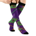 thumbnail image 1 of Carnival Stockings for Women Comfort Thigh High Cozy Compression Winter Clothing Sport Womens Socks Purple, 1 of 5
