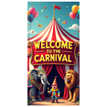thumbnail image 1 of Carnival Welcome Banner Backdrop Colorful Circus Decoration for Birthday Party Celebration Event Outdoor Photography Background Festive Decor Props, 1 of 8