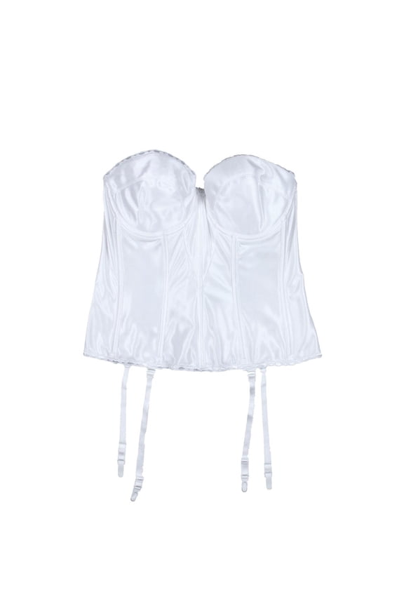 Womens Satin Boning Bustier
