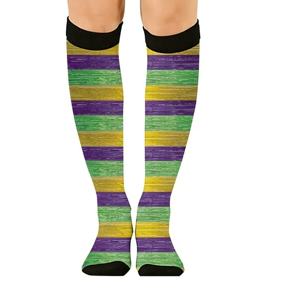 Carnival Wool Socks for Women Knitting Everyday Athletic Fleece Ankle Unisex Compression Socks Men Beige