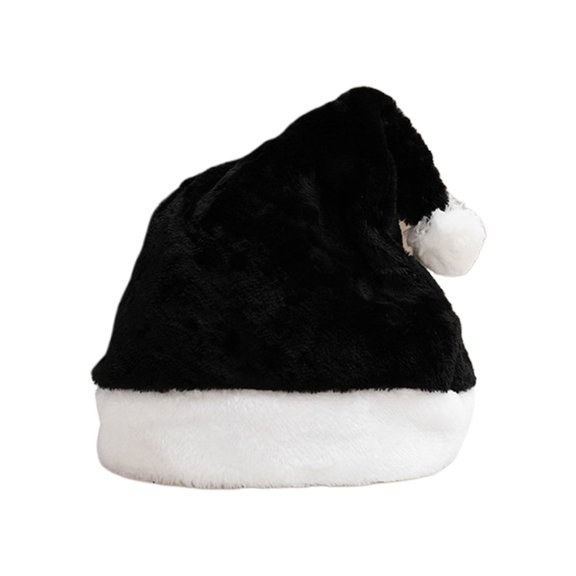 Carnivals Santa Thicken Hat with Furry Sphere Multicolored Adult Warm Christmas Hat for Women Men Kids Gifts