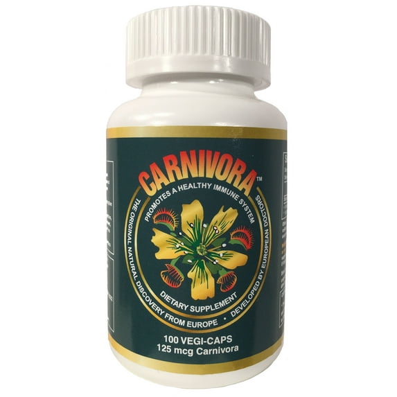 Carnivora Vegi-Caps - All Natural, Gluten Free, Vegan Friendly Capsules to Reduce Fatigue, Strengthen and Support Your Immune System (100 Capsules)