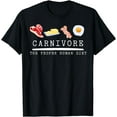 thumbnail image 1 of Carnivore The Proper Human Diet Beef Butter Bacon Eggs T-Shirt, 1 of 2