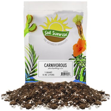 Carnivorous Plant Potting Soil Mix – 1/2 Gallon – Organic For Venus Fly Trap, Drosera, Pitcher Plants