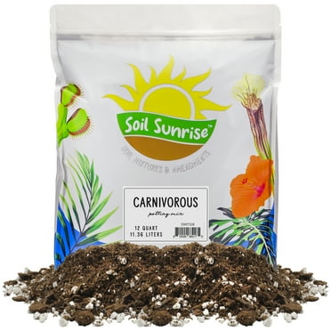 Carnivorous Plant Potting Soil Mix (12 Quarts), Custom Blend for Venus Fly Traps, Sundews, and Pitcher Plants