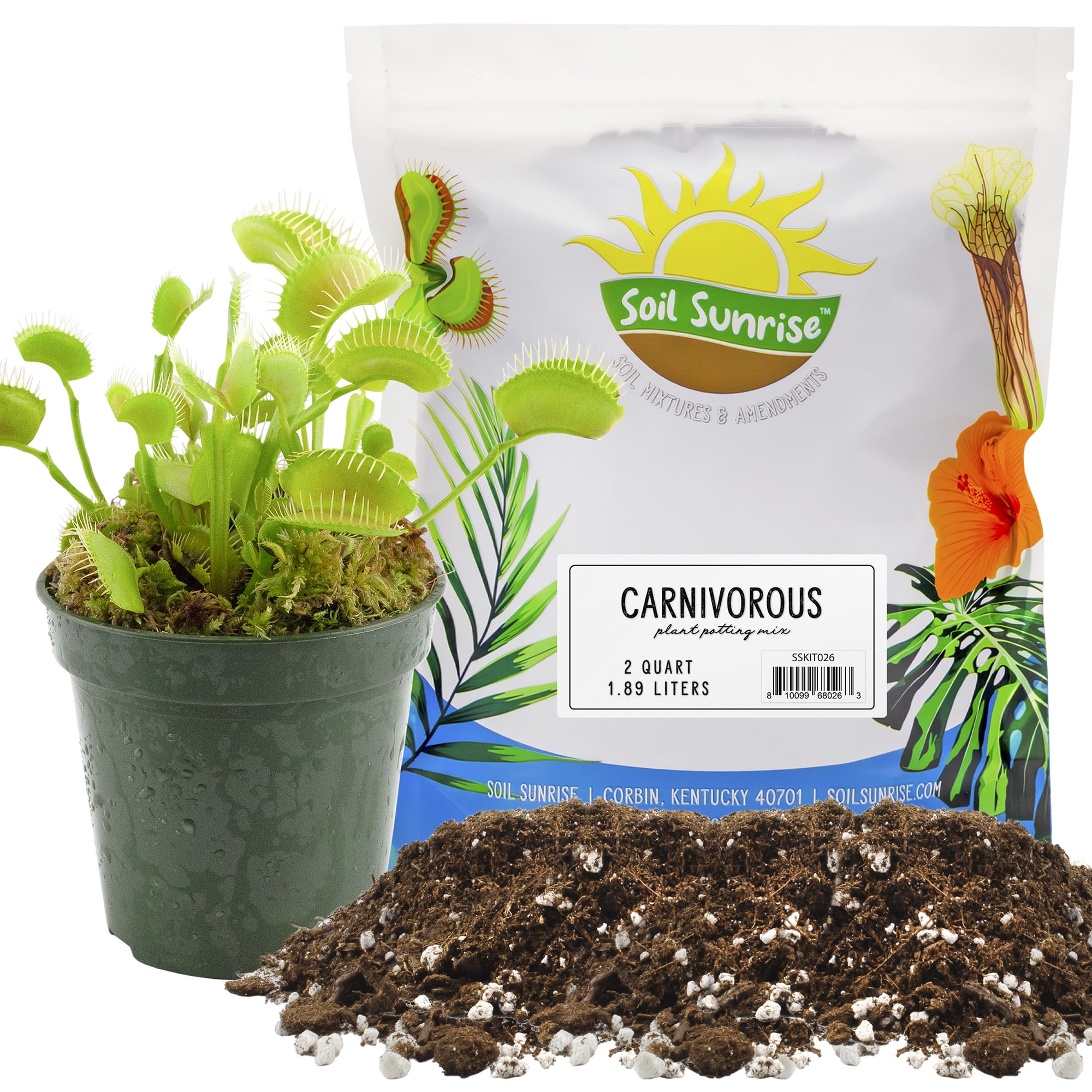 Soil Sunrise Carnivorous Plant Soil, Sphagnum Peat Moss and