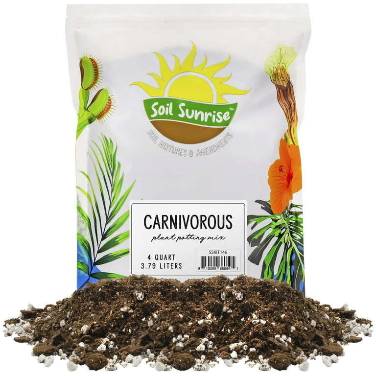 Soil Sunrise Carnivorous Plant Potting Mix for Indoor/Outdoor