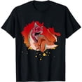 thumbnail image 1 of Carnotaurus Close-Up Color Splash Dinosaur Design T-Shirt, 1 of 5