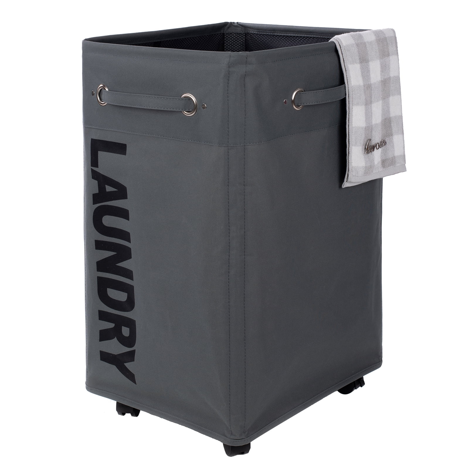 "Caroeas 24"" Pro+ Wheeled Laundry Hamper, Extra Large, Breathable