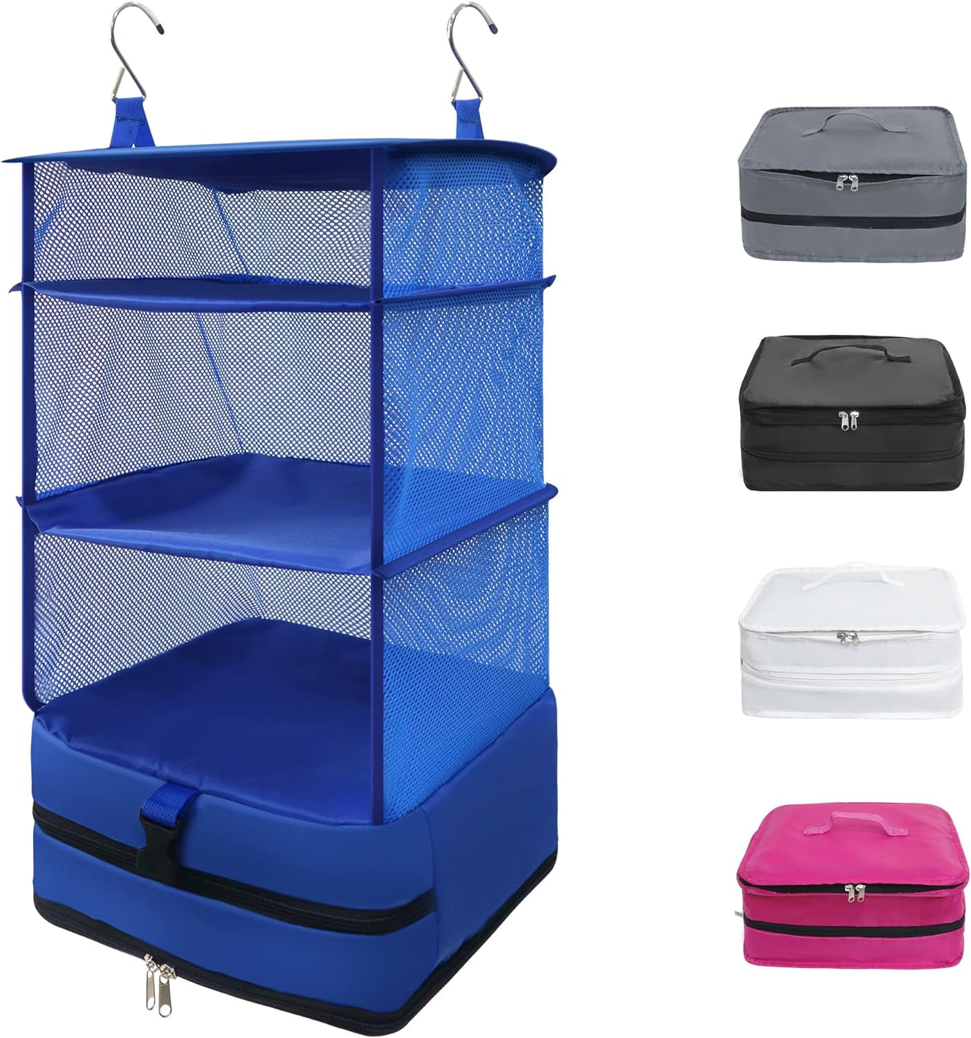 Caroeas XLarge Portable Hanging Travel Shelves, Packing Cube Organizer