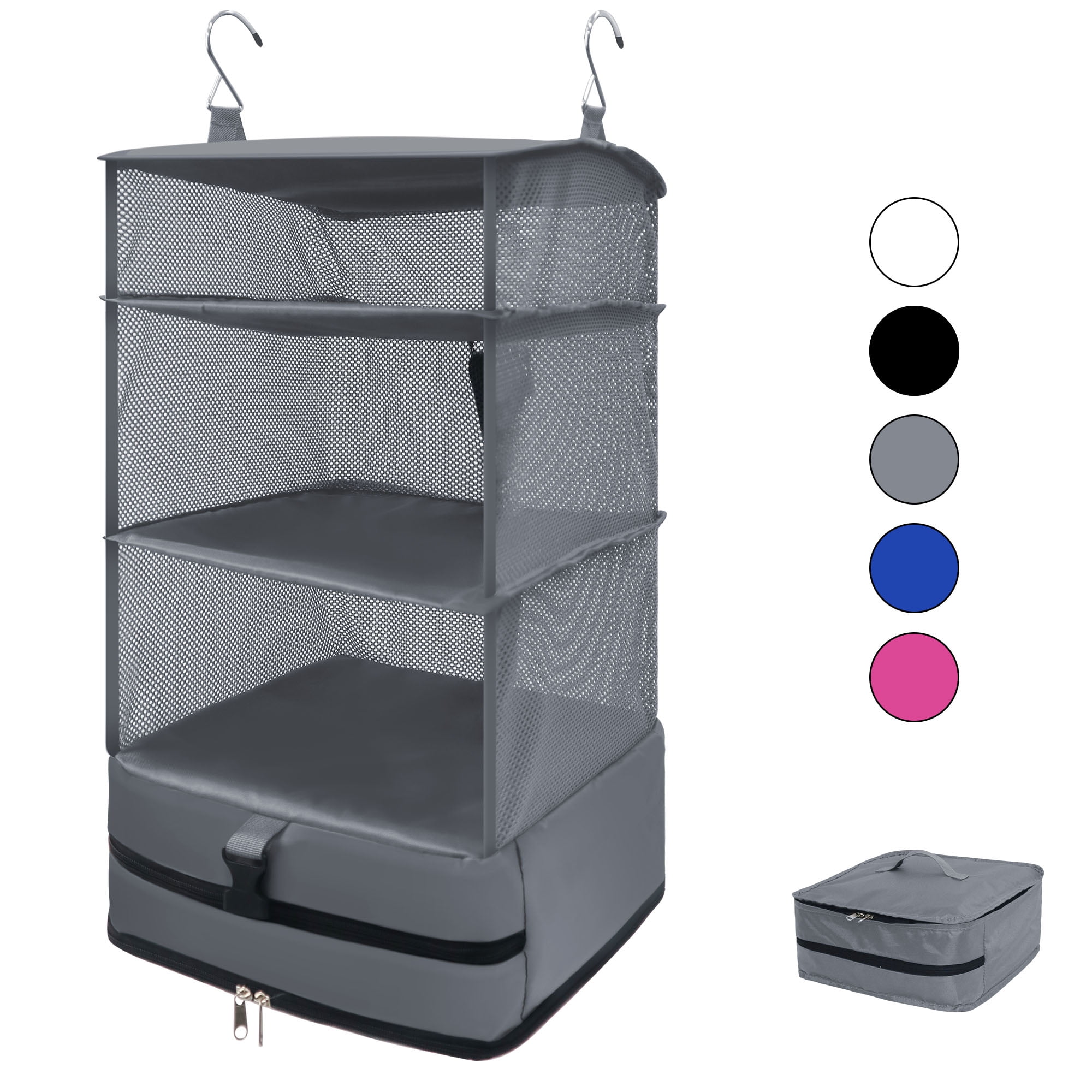 Caroeas XLarge Portable Hanging Travel Shelves, Packing Cube Organizer