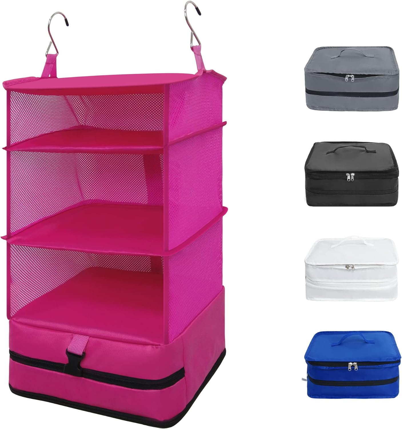 Caroeas XLarge Portable Hanging Travel Shelves, Packing Cube Organizer