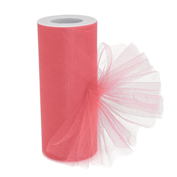 Carol 6 Inch Tulle Mesh Fabric, 25 Yards, Multiple Colors