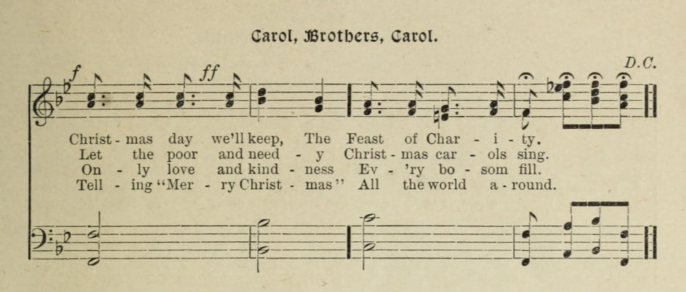 Carol Brothers Carol 2 Gems of Christmas Song 1910 Canvas Art - (24 x 36)