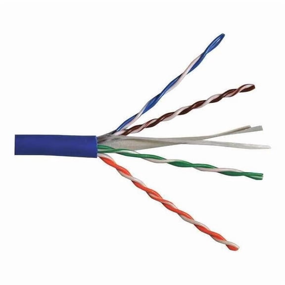 Carol Cable,Cat 6,23 AWG,1000 ft,Blue CP6.30.07