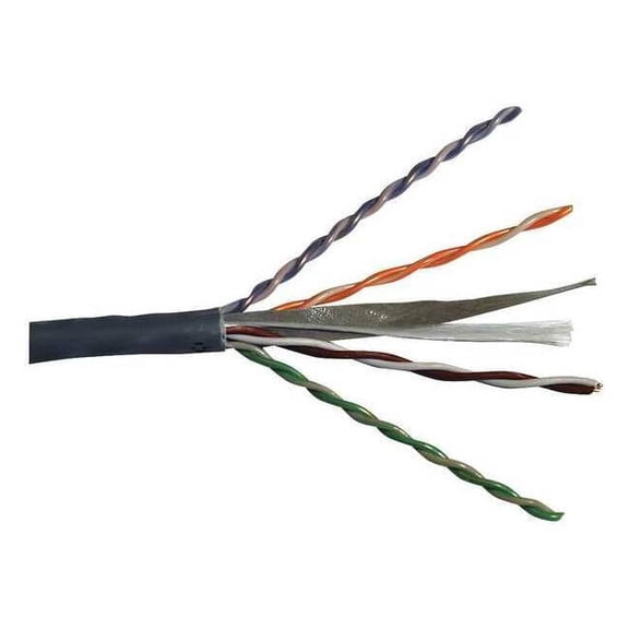 Carol Cable,Cat 6,23 AWG,1000 ft,Gray CR6.30.10