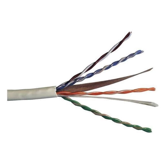 Carol Cable,Cat 6,23 AWG,1000 ft,White CR6.30.02