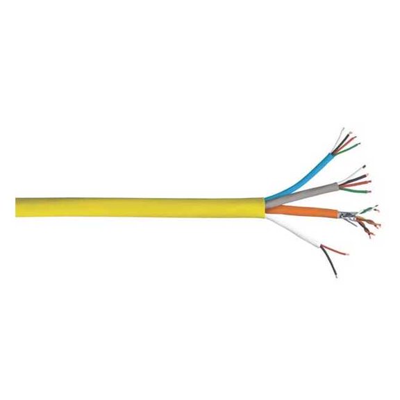 Carol Data Cable,Plenum,16 Wire,Yellow,500ft 4EPL4S.38.05