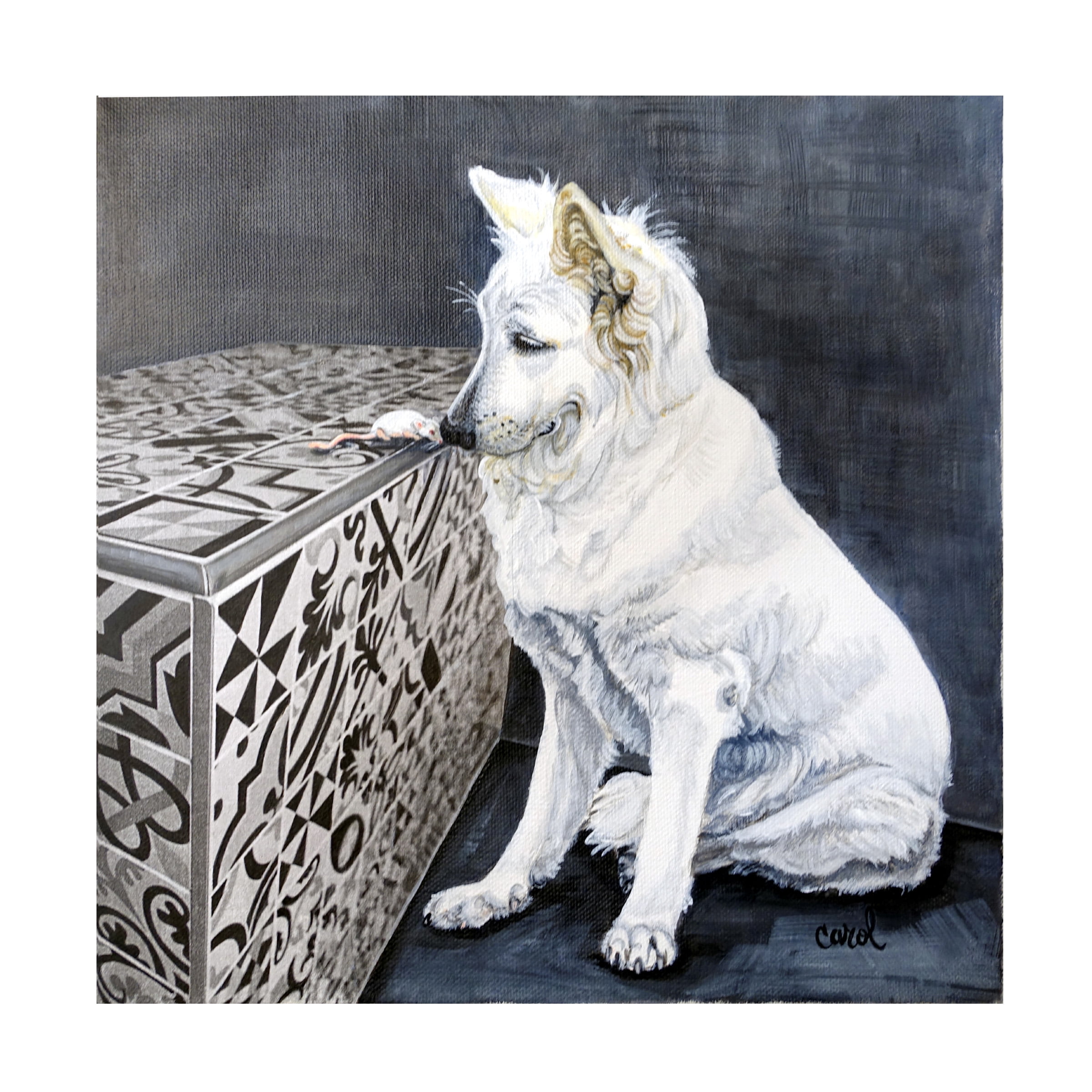 Carol Dillon 'Playful Pup I' Canvas Art
