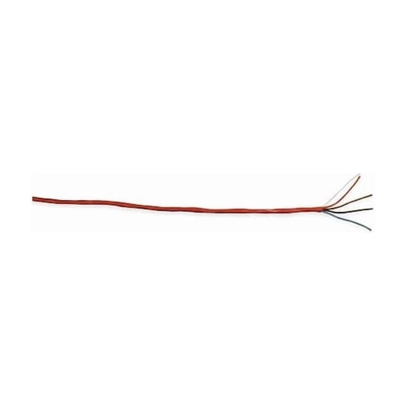 Carol Fire Alarm Cable,Riser,4 Wire,Red,1000ft E3504S.30.03