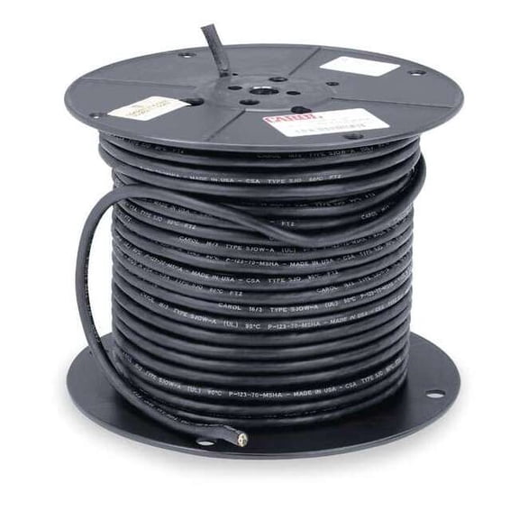 Carol PortableCord,3Cond,14AWG,Black,250ft 01360.35.01