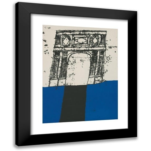 Carol Summers 19x24 Black Modern Framed Museum Art Print Titled - Carol Summers Woodcuts (1967)