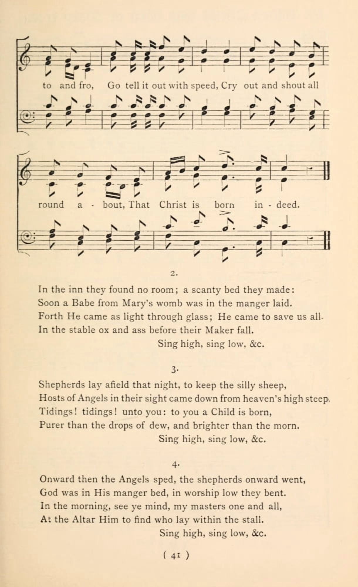 Carol for Christmas Eve Christmas Carols New & Old 1850-2 Canvas Art - (18 x 24)