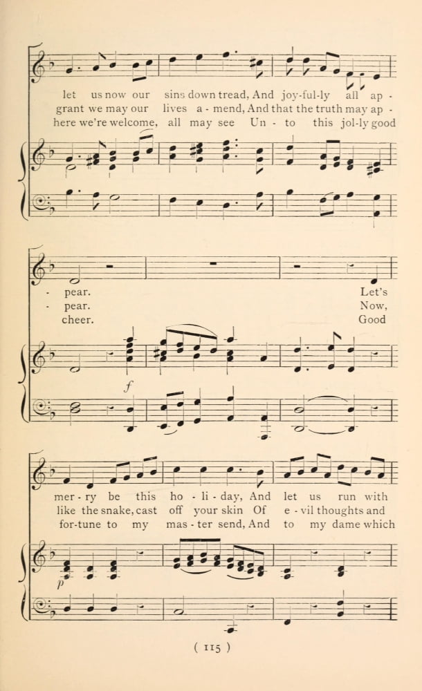 Carol for New Years Day 2 Christmas Carols New & Old 1850 Canvas Art - (24 x 36)