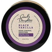 Carols Daughter Black Vanilla Moisture and Shine Edge Control Smoother For Dry Hair and Dull Hair, with Aloe and Honey, Clear Edge Smoother, Edge Tamer, 2 oz Packaging May Vary