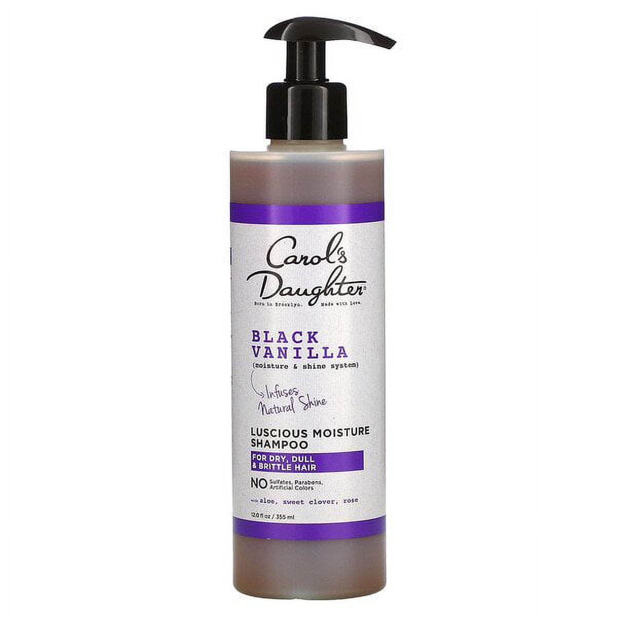 Carol's Daughter, Black Vanilla, Moisture & Shine System, Luscious Moisture Shampoo, For Dry, Dull & Brittle Hair, 12 fl oz (355 ml) Pack of 3