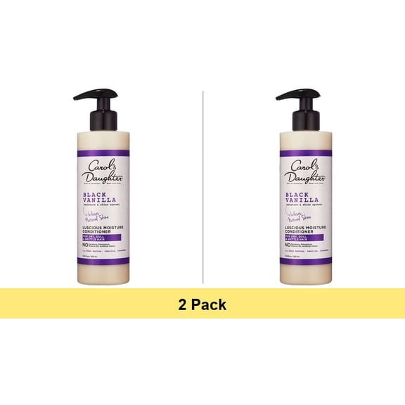 Carol's Daughter Black Vanilla Moisturizing Conditioner for Dry Hair with Shea Butter, 12 fl oz - 2 Pack