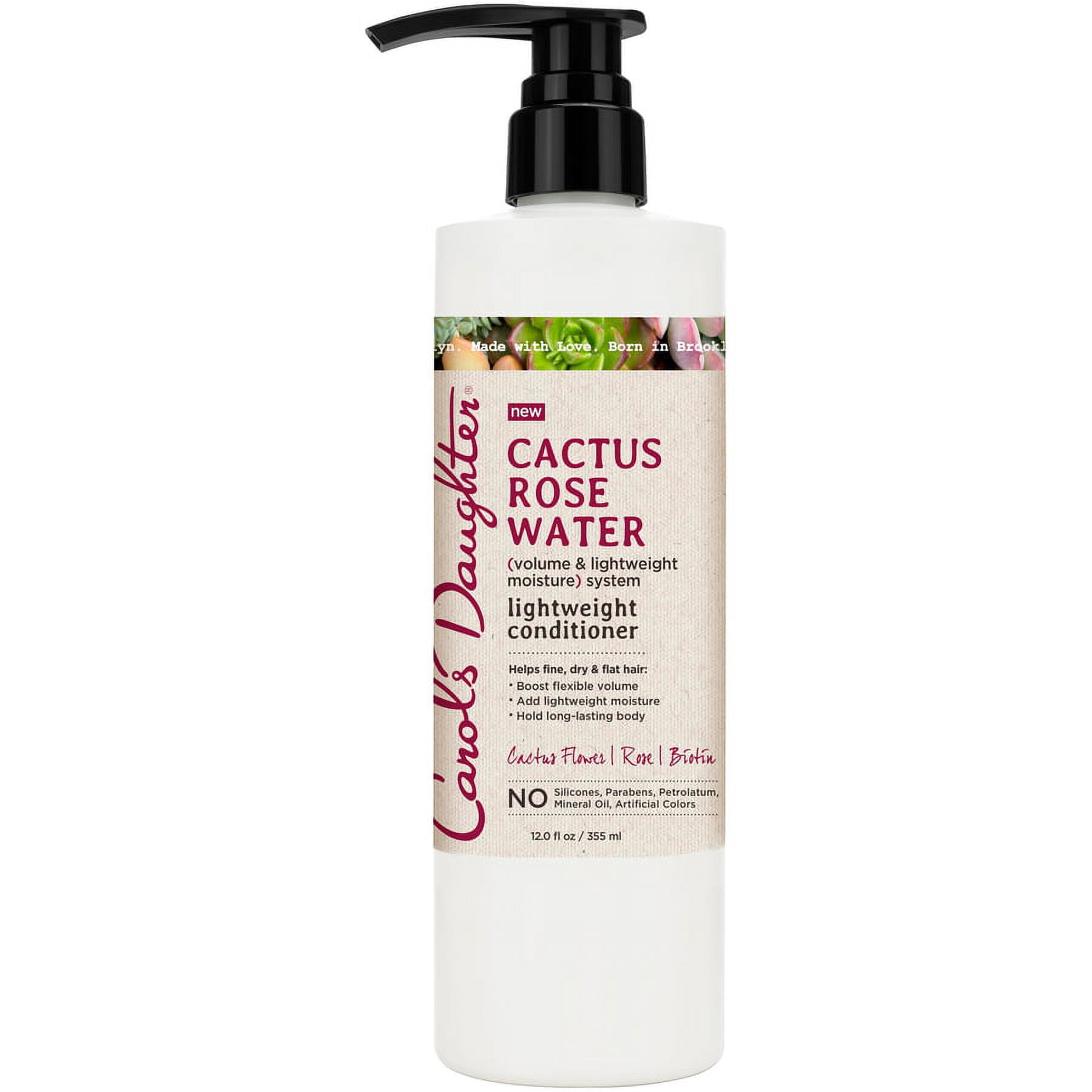 Carol's Daughter Cactus Rose Water Lightweight Conditioner, Nourishing, for Wavy Hair, 12 fl oz