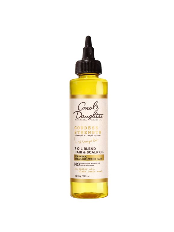 Goddess Strength Castor Hair Oil for with All Hair Types, 4.2 fl oz