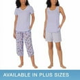 thumbnail image 1 of Carole Hochman Ladies' 4-piece Pajamas Set 1684608 (Purple, Medium), 1 of 4