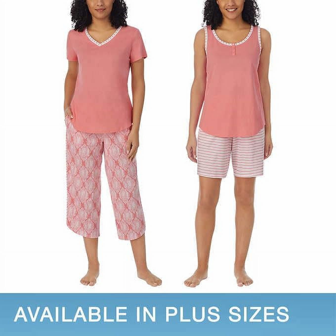 Carole Hochman Ladies' 4-piece Pajamas Set (Pink,L) 