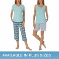 thumbnail image 1 of Carole Hochman Ladies' Cotton Fabrication 4-piece Pajamas Set, 1 of 4
