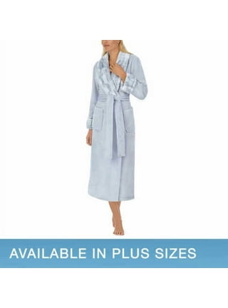 Carole Hochman Long Blue Plush Robe Size Large