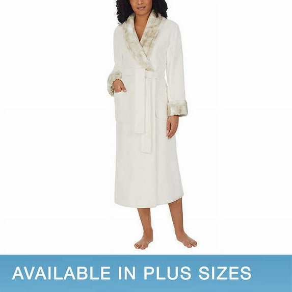 Carole Hochman Ladies' Plush Robe (Cream, XXL) 1330246