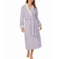 thumbnail image 1 of Carole Hochman Ladies Textured Plush Wrap Robe, Purple, Medium, 1 of 4