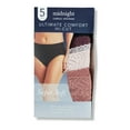 thumbnail image 1 of Carole Hochman Midnight Ladies' Comfort Hi-Cut, 5-pack Size: M, Color: Black, 1 of 5
