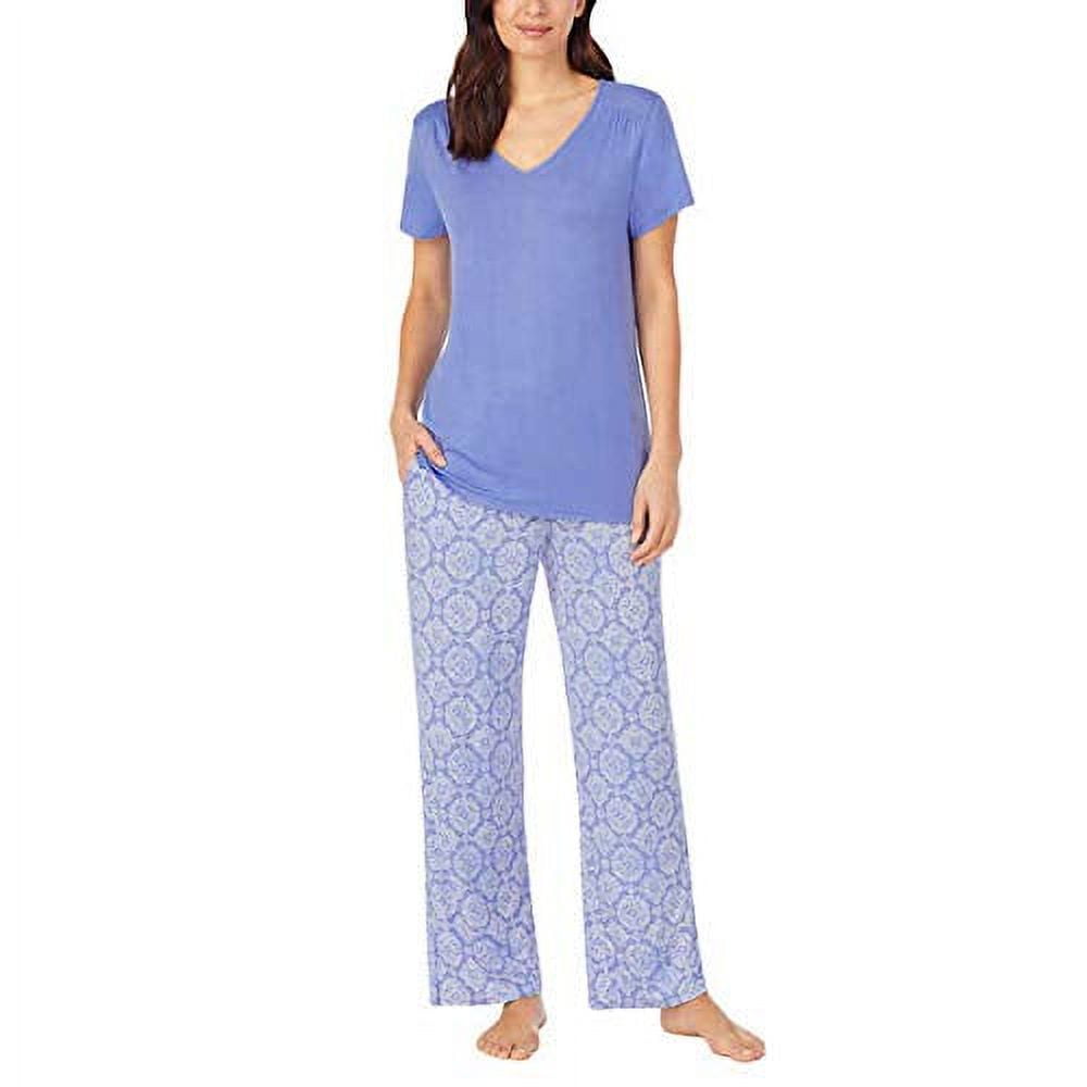 Midnight by Carole Hochman Womens 2 Piece Super Soft Pajama Set (Blue  Midnight, X-Large)