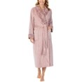thumbnail image 1 of Carole Hochman Women Luxuriously Soft Plush Wrap Robe Pink S, 1 of 5