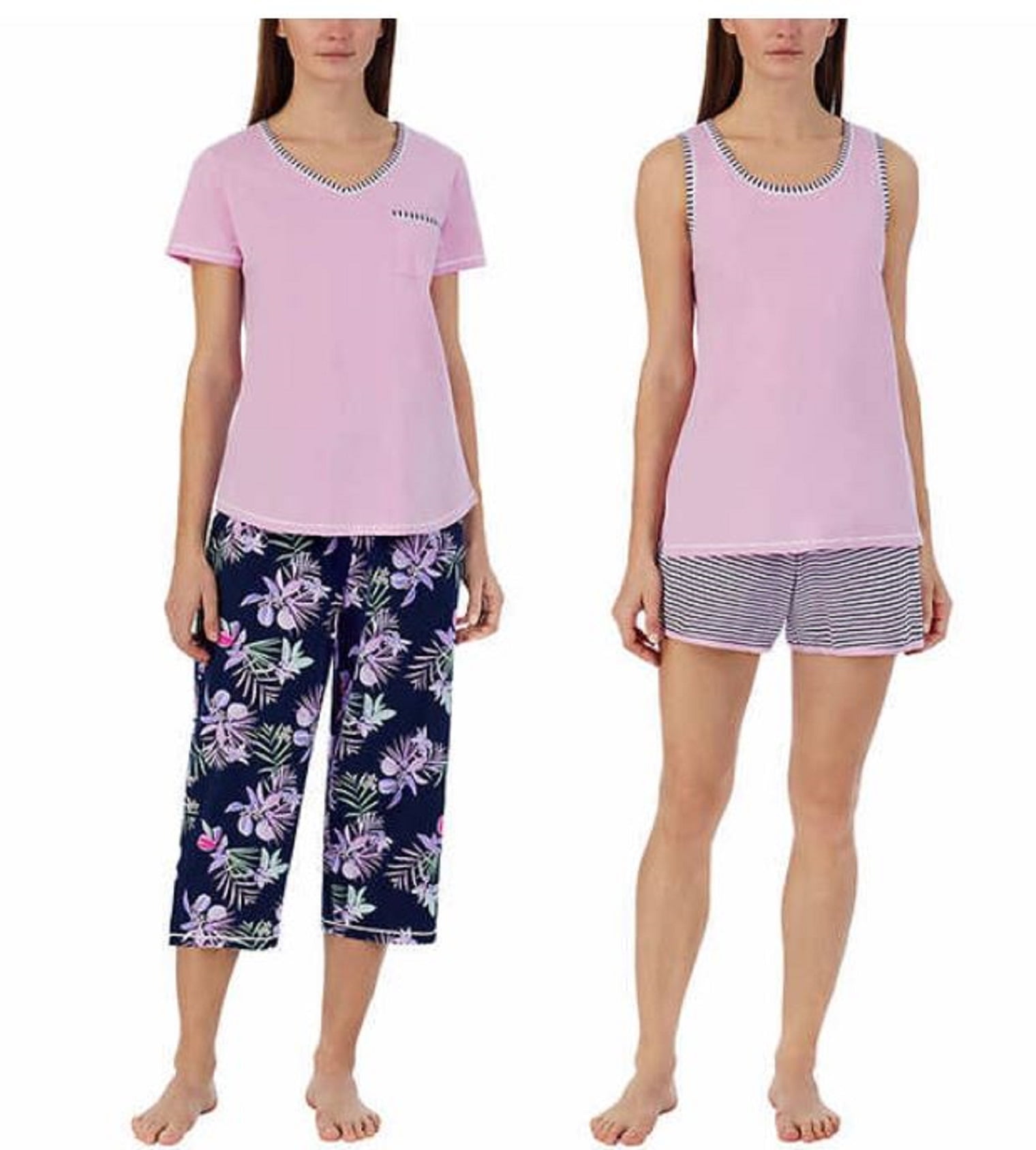 Carole Hochman Women's Piece Cotton Pajama Set Tank Top, Short