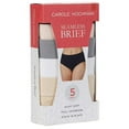 thumbnail image 1 of Carole Hochman Women's 5-Pack Seamless Full Coverage Briefs, Basic Multi Small, 1 of 9