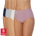 thumbnail image 1 of Carole Hochman Women's Multicolor 5-Pack Full Coverage Seamless Soft Brief Panties (Blue, S, 621210), 1 of 8