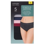 Carole Hochman Womens 5-Pack Midnight Stretch Hipster (Large, Dark Multi)