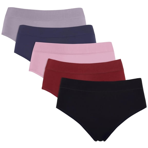 Carole Hochman Womens 5-Pack Midnight Stretch Hipster (Small, Dark Multi)