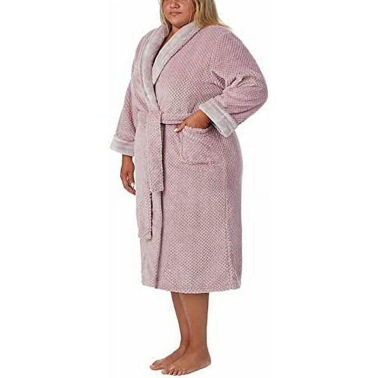 Carole Hochman Womens Fleece Lined Plush Robe 